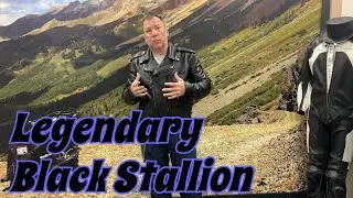 Legendary Black Stallion Horsehide Motorcycle Jacket