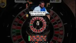 Drake Hits #23 For MJ & Wins $4,500,000 On Roulette! #casino #stakegames #drake  #onlinecasino