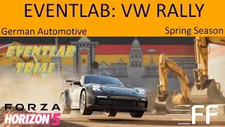 FH5 VW Rally EventLab Guide | 1 Lap Dirt Circuit | Porsche 911 Rallye (A800)