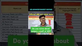 Got 150/360 Marks yet Failed JEE Advanced 💔 Subject wise Cutoff of JEE Advanced #jee #jeeadvanced