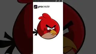 Angry bird  art using procreate #angrybirds #procreateart #digitalart #ipadpro