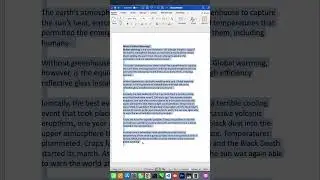 Font Size increase or decrease in word on mac