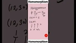 No of Homomorphisms/Group Homomorphism #easymaths #mathematics #math #maths