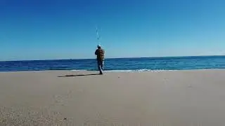 Surf fishing Point Pleasant NJ