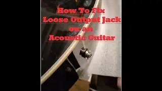 How To Fix a Loose Output Jack On An Acoustic Guitar Explained In 60 Seconds Quickfix #shorts
