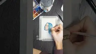 @basic_gaia ❤️ my favourite #basicgaia #watercolor #miniportrait #portrait #sketches #art #artist