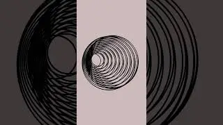 Abstract Minimalist | Repeating Circles |  Art