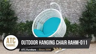 White Rattan Wicker Hammock Hanging Chair RAHM-011 | 4K Video | 2018