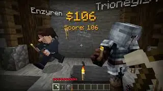 we escape the miner in the tnt mines