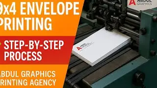 9x4 Envelope Printing Process | Abdul Graphics | Custom Envelope Printing Services #printing #logo
