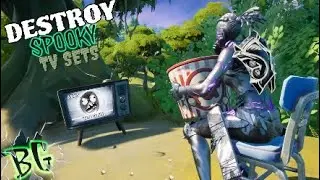 Destroy Spooky TV Sets - NEW FORESHADOWING QUESTS (Fortnite battle Royale)