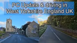 PC update & driving to the kitchen pantry, West Yorkshire England UK