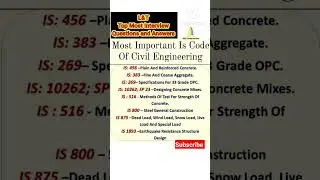 Civil Engineering Interview Questions and Answers|Top most interview Questions asked in L&T.#shorts