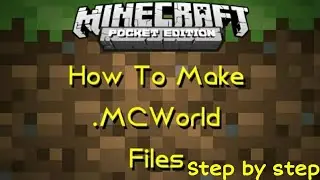 How to make .mcworld file | Step by Step