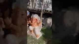 idol ganesha making 2022|| ganapti coloring and painting  full process||