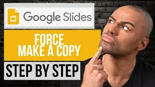 How to Force Make a Copy in Google Slides | Step by Step Google Slides Tutorial