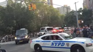 Pope Francis' Motorcade in NYC