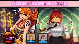 Completing Every Valentine Quest | Anime Fighting Simulator Endless