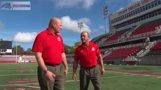100 yards with Stony Brook head coach Chuck Priore