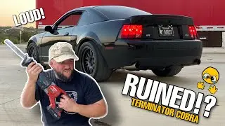 Installing The BEST EXHAUST For 03/04 TERMINATOR Cobra & Immediately Ruining IT!
