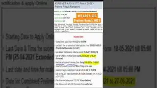 ASRB NET, ARS & STO Exam 2021| Prelims | Result Out | Agricultural Scientists Recruitment Board