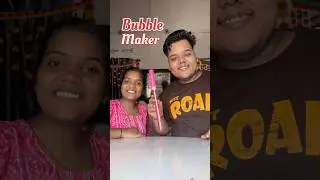 My Sister Vs Me : Who will make the best Bubble Maker #shorts