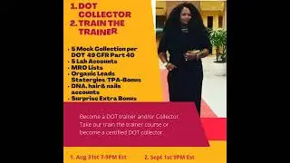 Become a Certified DOT Collector. Drug Testing Specimen Collector