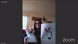 Drawings turned into stuffed animals