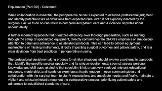 Certified in Perioperative Nursing  CNOR  Free Practice Test And Answers Updated video