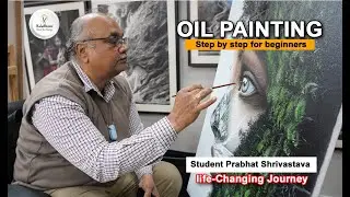 learn oil paintingstep by step! start your journey with kalabhumi ! paint with me | oil painting