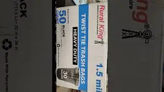 rural king 1.5 mil heavy duty trash bags 30 gallon #trashbags