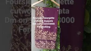 #Georgette #cutwork#duppata#georgettecutworkdupatta dm on +91 9133503000 for booking