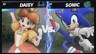Super Smash Bros Ultimate Amiibo Fights – Request #15811 Daisy vs Sonic Stamina Battle