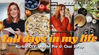 Fall Days in my Life: Kürbis-DIY, Apple Pie & Chai Sirup - cozy Vlog // Weekly Vlog 160