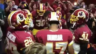 Redskins DBs in FedEx Field Tunnel - October 2, 2016