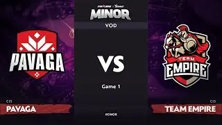 [RU] Pavaga Gaming vs Team Empire, Game 1, CIS Qualifier, StarLadder ImbaTV Dota 2 Minor