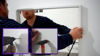 Как повесить зеркало на стену, быстро и чисто.