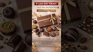 Handcrafted Chocolates with FREE DELIVERY 🚚 | Last Day Offer | AVIAA DELIGHTS