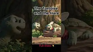 The Tortoise and the Hare 🐢🐰 4-Step English Method [술술따라영어] #Shorts