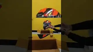 Vega bolt bunny helmet unboxing orange colour #shorts #youtubeshorts #motovlog