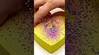 yellow Heart block Crushing #satisfying #shorts #oddlysatisfying #ai#viral #gymchalk #asmr