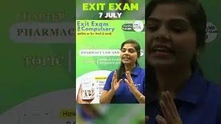 EXIT EXAM TODAYS TEST- 7th JULY| PHARMACY LAW AND ETHICS #exitexam2024 9PM on GDC Classes app