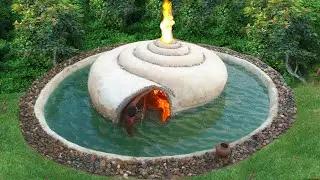 Digging To Build Swimming Pool and Shaping a Curved Snail House