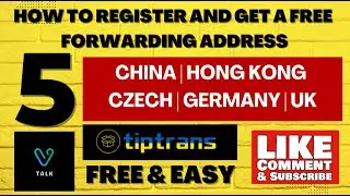 How to Register and Get a Free, 5 countries Forwarding Address: #Tiptrans