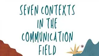 Introduction to Communication Seven Contexts in the Communication Field