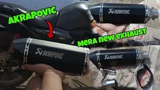 BEST AKRSPOVIC EXHAUST MERA NEW EXHAUST A GAYA 🔥🔥