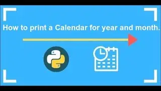 Python Exercises #4 || Print Calendar For Given Year And Month