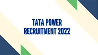 tata power recruitment 2022