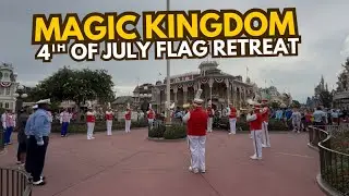 Flag Retreat Ceremony | Magic Kingdom | July 4, 2025 🇺🇸