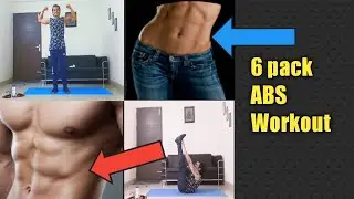 6 Pack Abs workout For Begineers No Equipment You Can Do Anywhere||